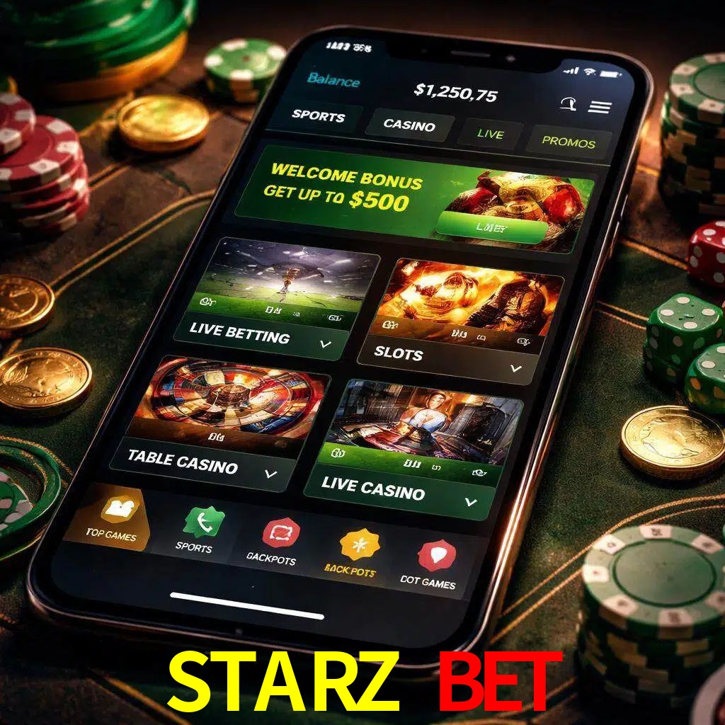 Diseño de juegos móviles STARZ BET para usuarios en México