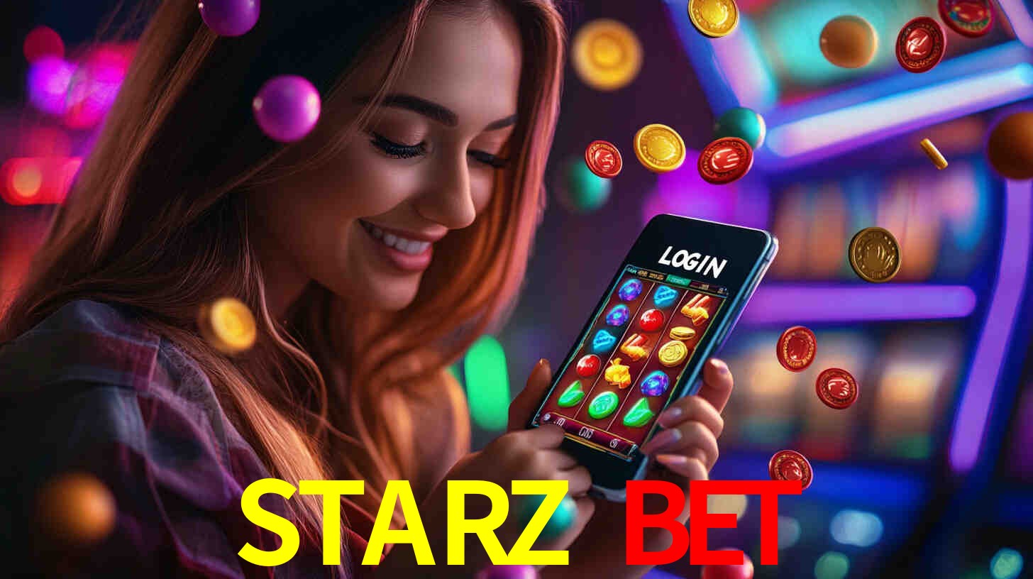 Interfaz de la app móvil STARZ BET en un smartphone moderno